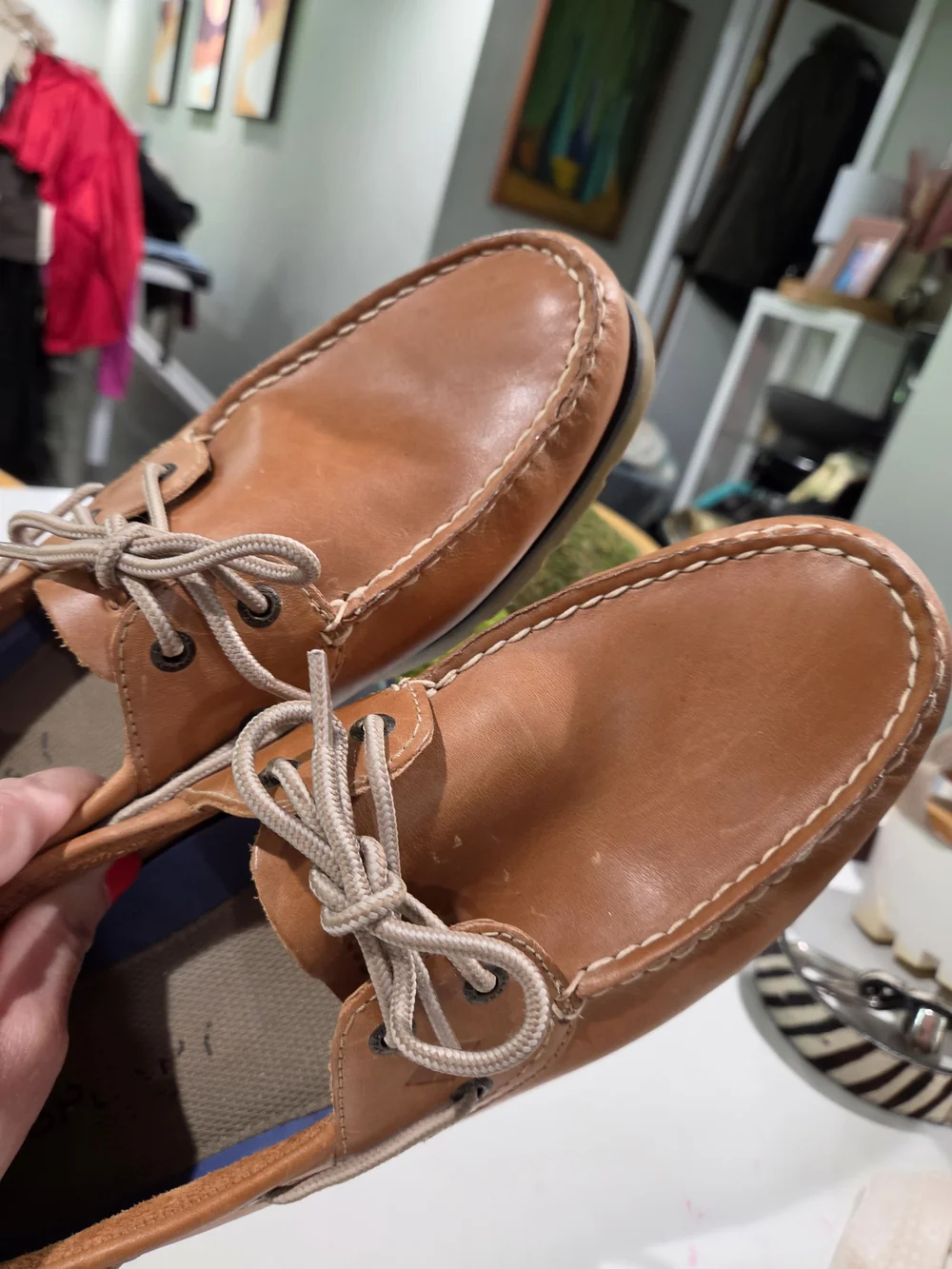Sperry Authentic Original 2-Eye Leather Boat Shoes Brown Men’s 13
